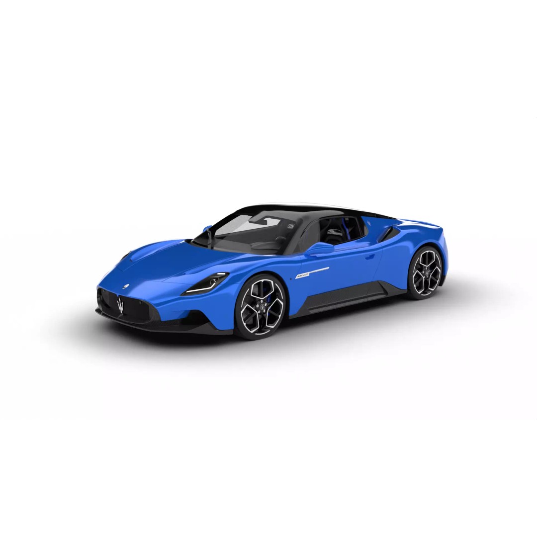 Maserati MC20 3D Model – High Poly Rigged Supercar, FBX, OBJ, Blender - View 3