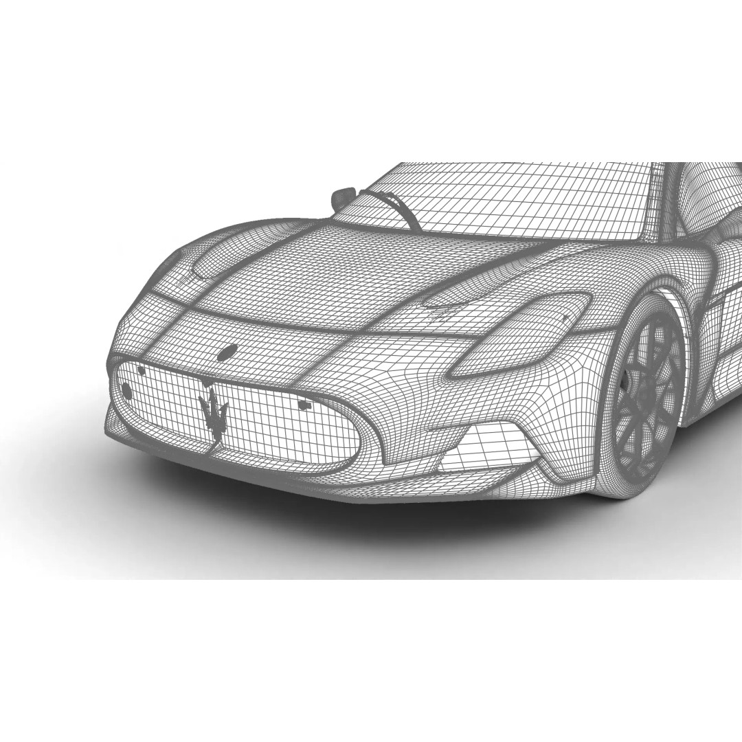 Maserati MC20 3D Model – High Poly Rigged Supercar, FBX, OBJ, Blender - View 31