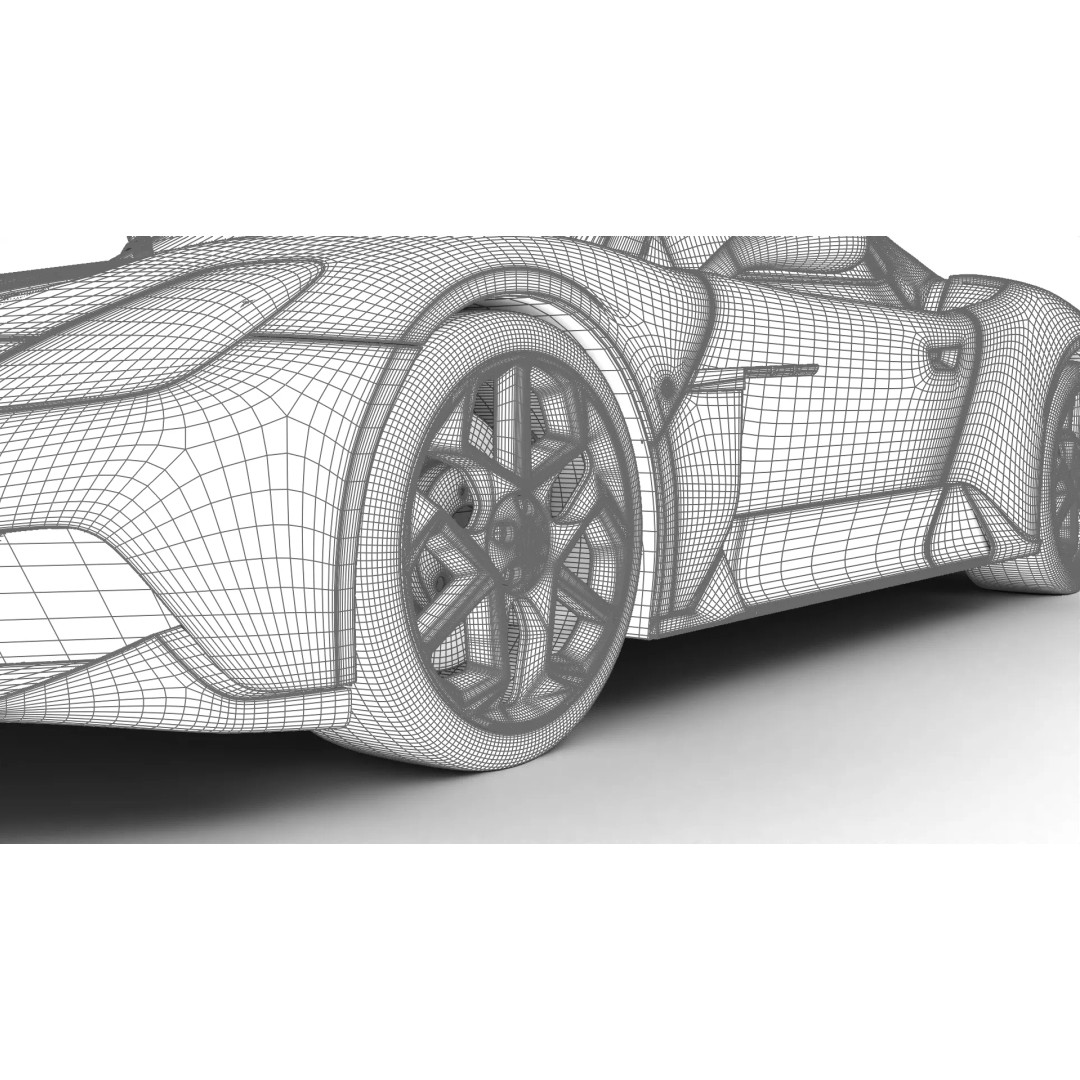 Maserati MC20 3D Model – High Poly Rigged Supercar, FBX, OBJ, Blender - View 33