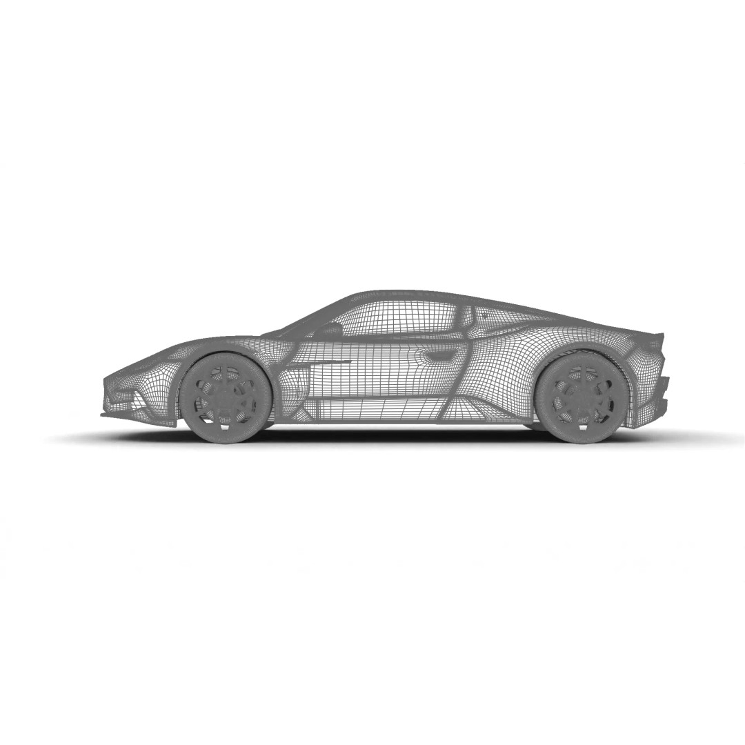 Maserati MC20 3D Model – High Poly Rigged Supercar, FBX, OBJ, Blender - View 39