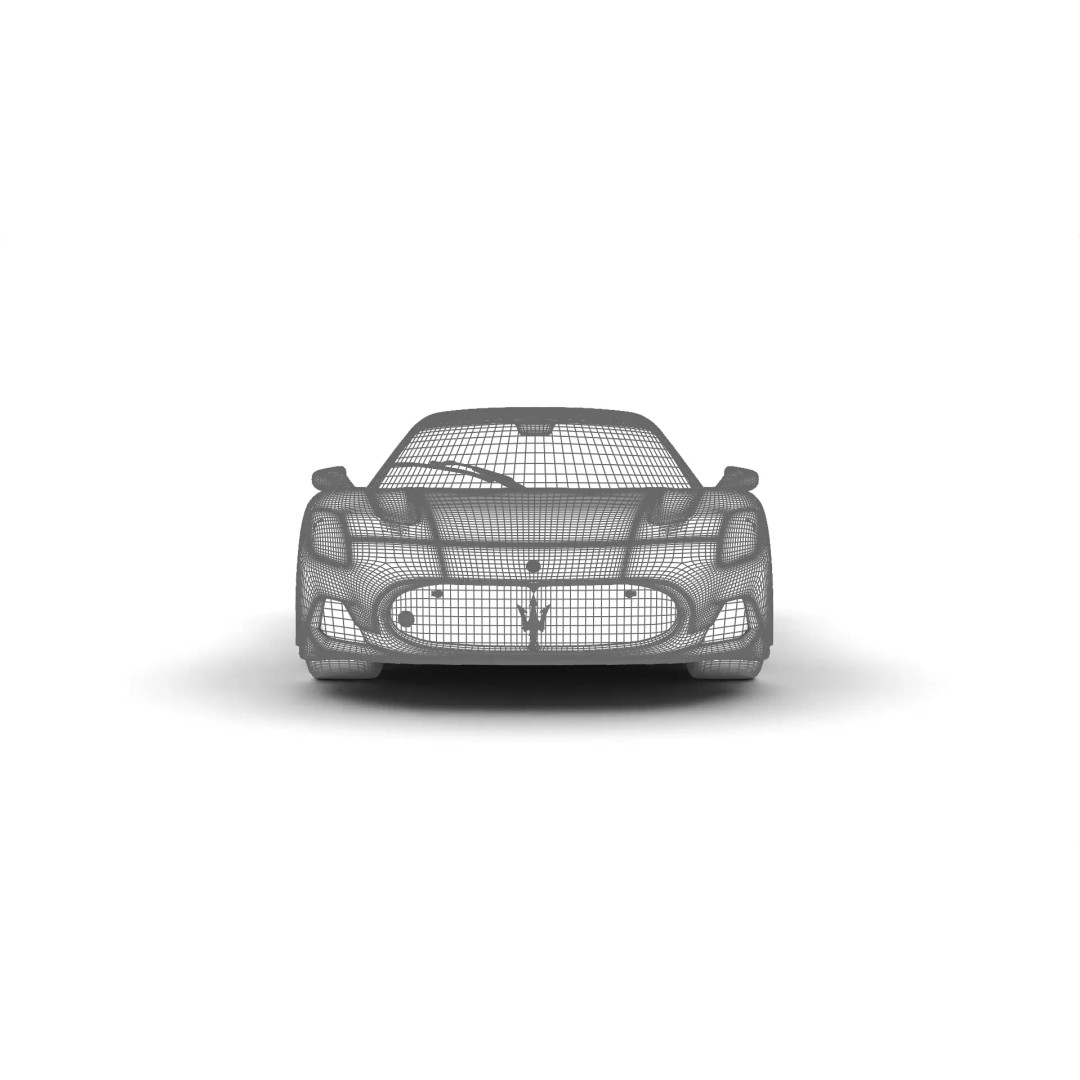 Maserati MC20 3D Model – High Poly Rigged Supercar, FBX, OBJ, Blender - View 41