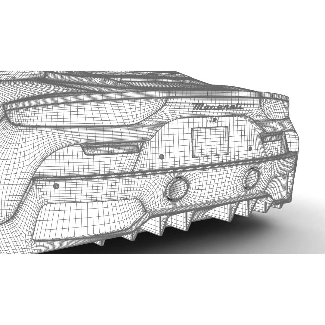 Maserati MC20 3D Model – High Poly Rigged Supercar, FBX, OBJ, Blender - View 43