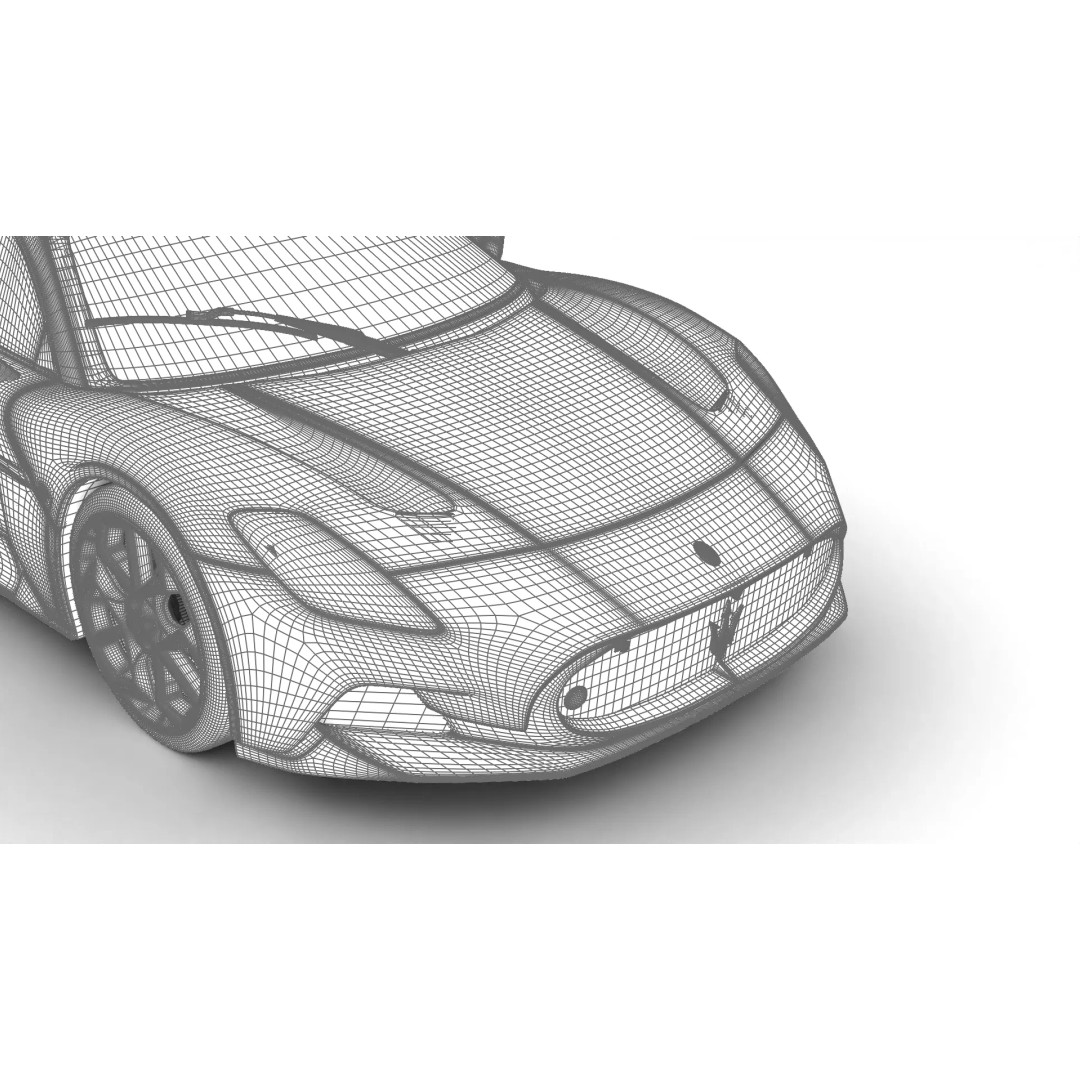 Maserati MC20 3D Model – High Poly Rigged Supercar, FBX, OBJ, Blender - View 47