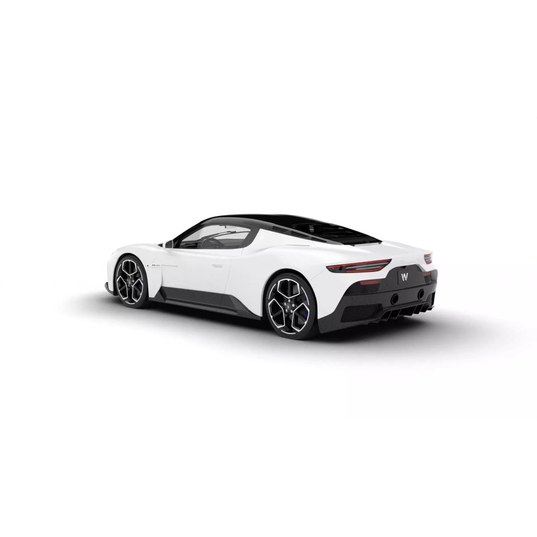 Maserati MC20 3D Model – High Poly Rigged Supercar, FBX, OBJ, Blender - View 5
