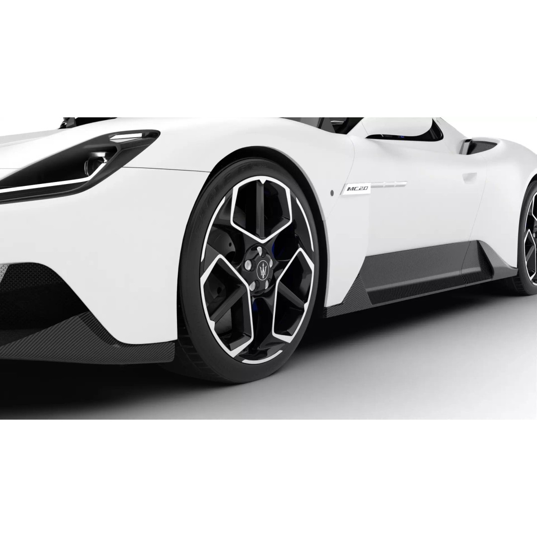 Maserati MC20 3D Model – High Poly Rigged Supercar, FBX, OBJ, Blender - View 8