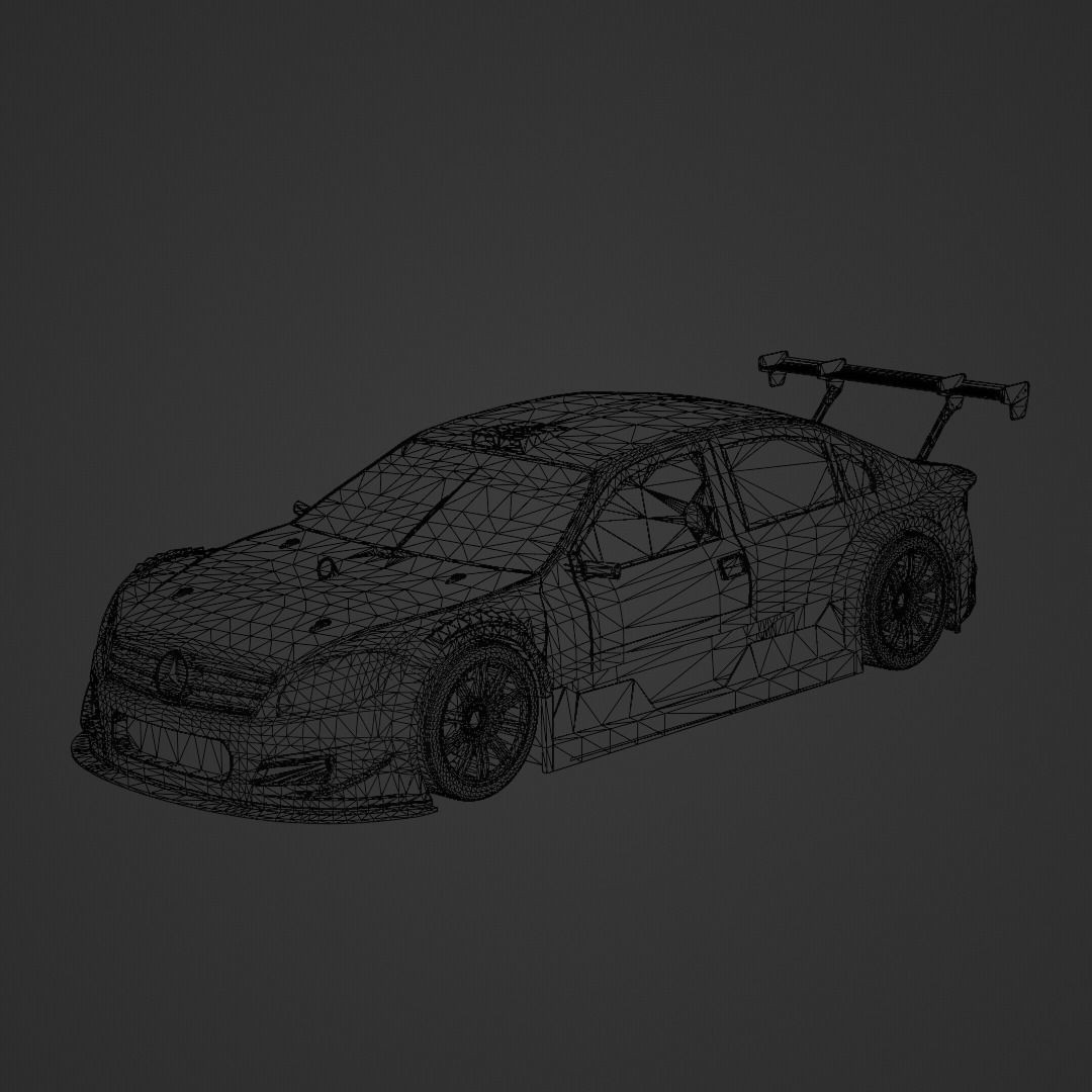 Mercedes Benz C Class Touring Race 2018 3D Model – Low Poly Racing Asset, FBX
