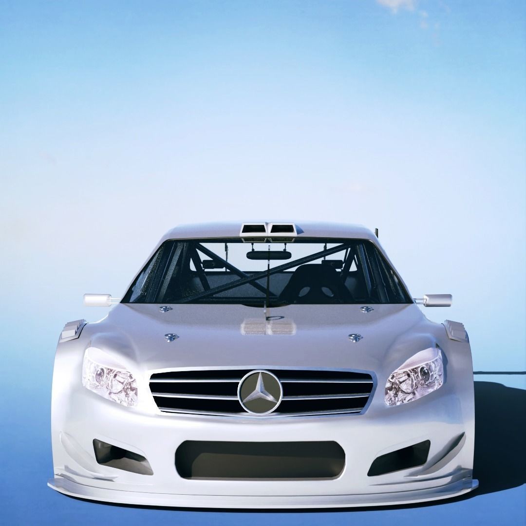 Mercedes Benz C Class Touring Race 2018 3D Model – Low Poly Racing Asset, FBX - View 6