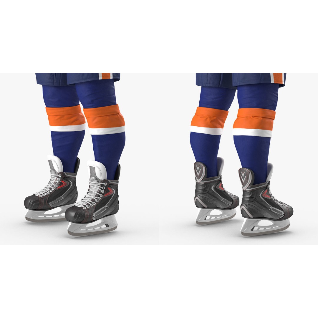 Hockey Player 3D Model – High Poly Rigged Character, FBX, OBJ - View 19