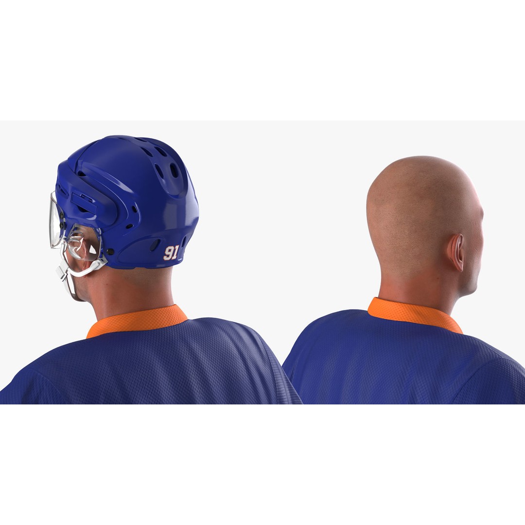 Hockey Player 3D Model – High Poly Rigged Character, FBX, OBJ - View 21