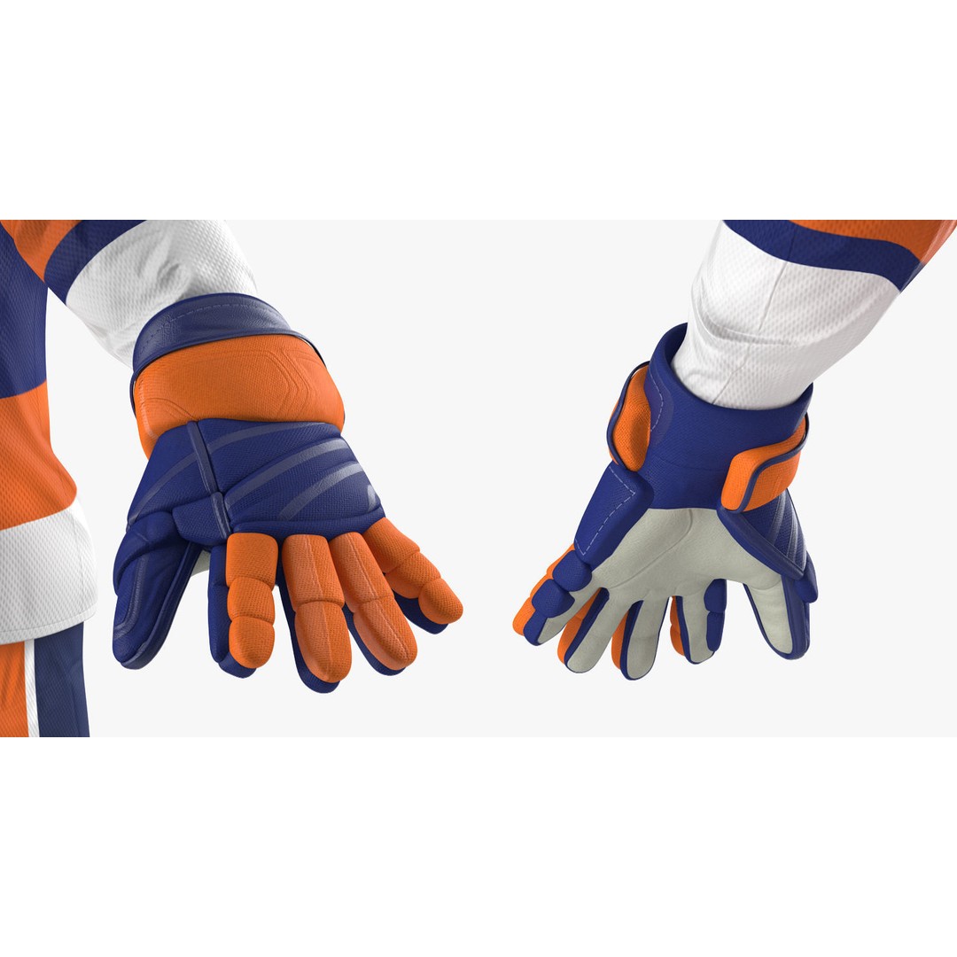 Hockey Player 3D Model – High Poly Rigged Character, FBX, OBJ - View 22