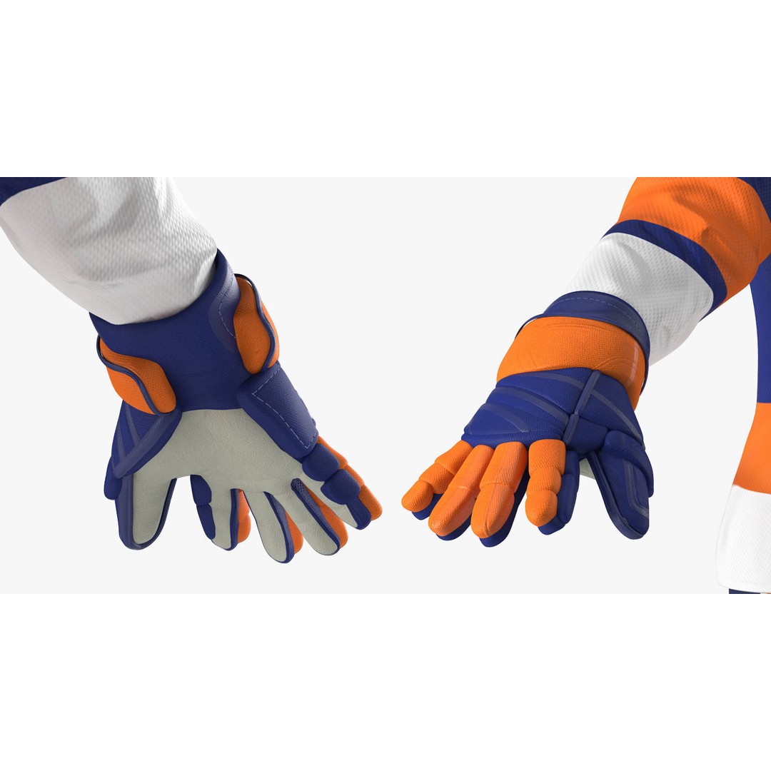 Hockey Player 3D Model – High Poly Rigged Character, FBX, OBJ - View 23
