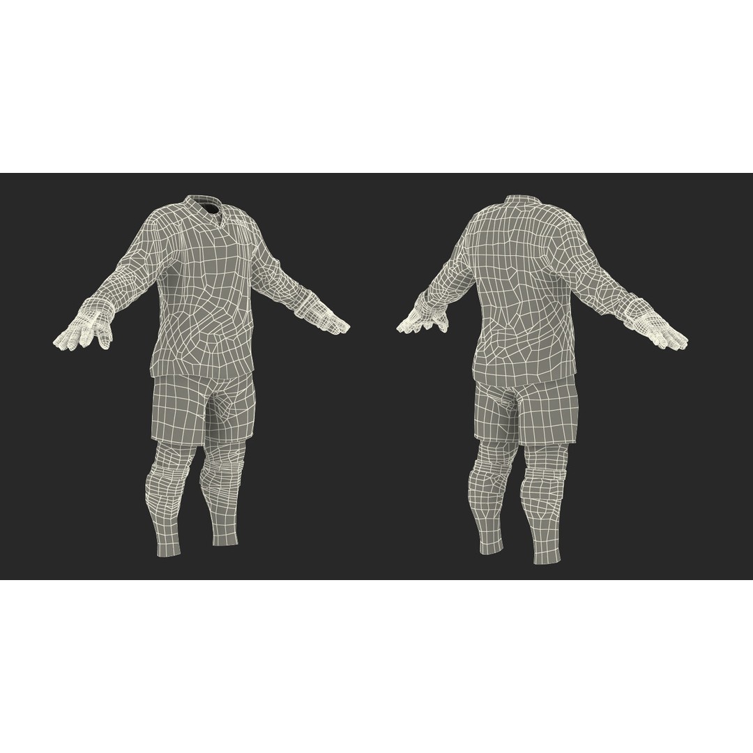 Hockey Player 3D Model – High Poly Rigged Character, FBX, OBJ - View 38