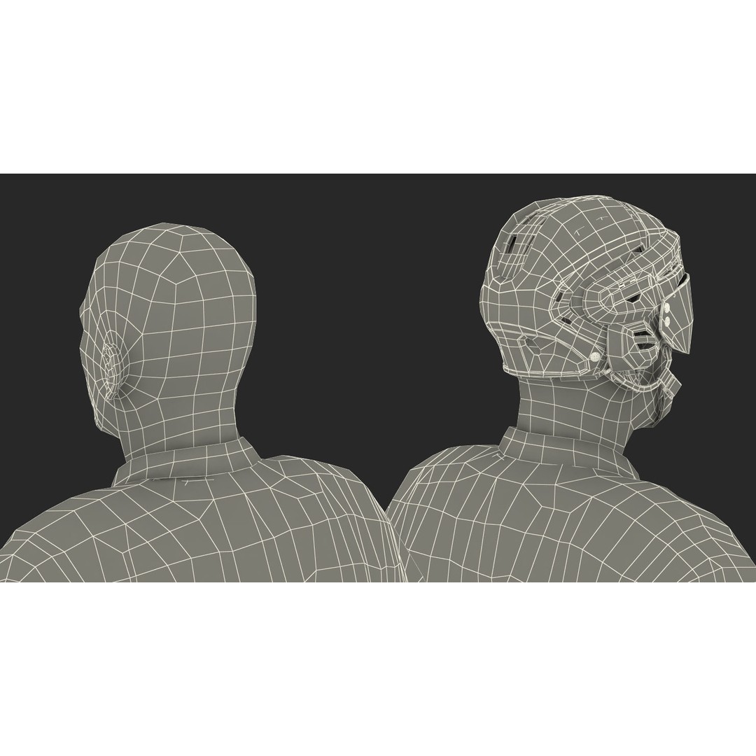 Hockey Player 3D Model – High Poly Rigged Character, FBX, OBJ - View 44