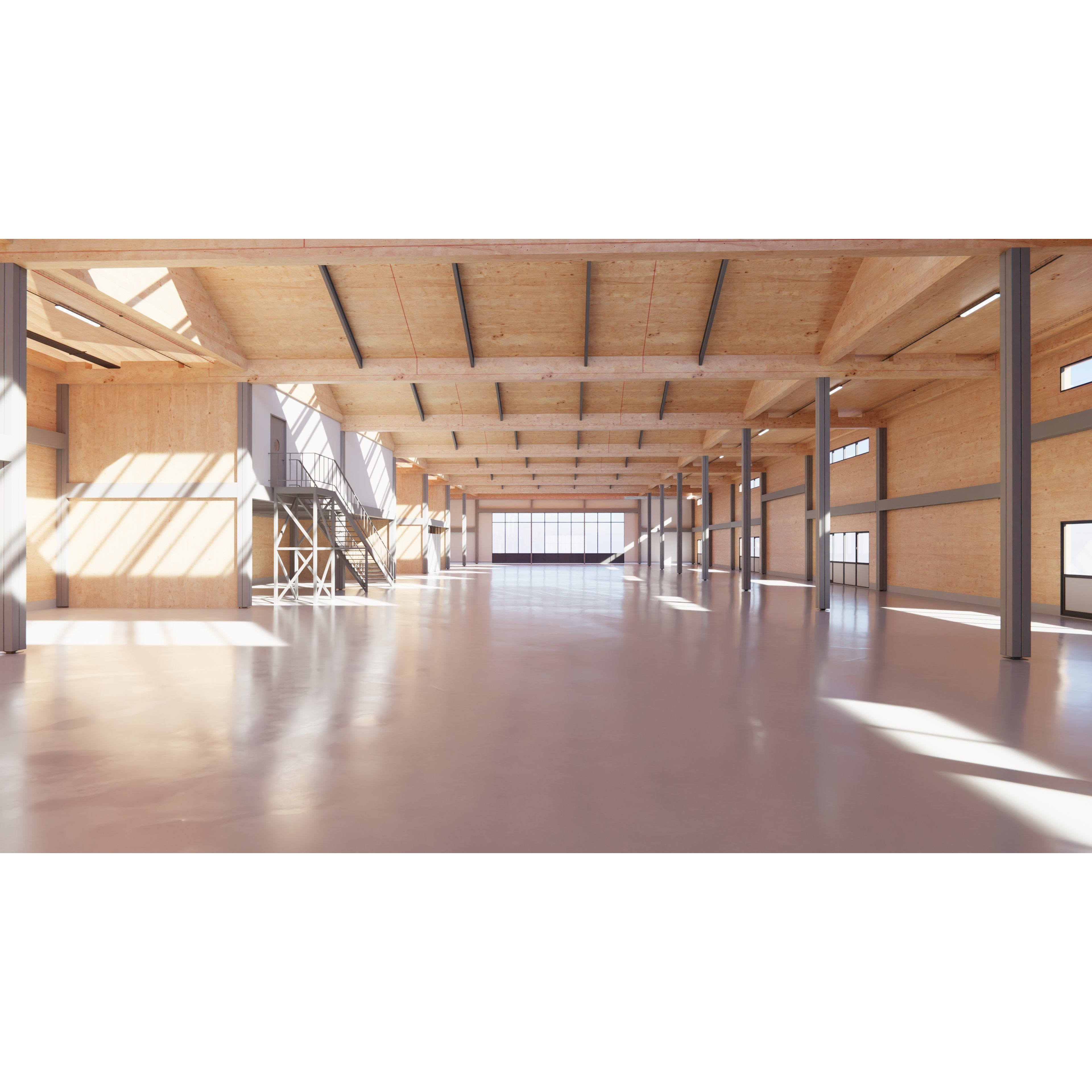 Industrial Warehouse Interior - Low-Poly Game-Ready 3D Model - View 13