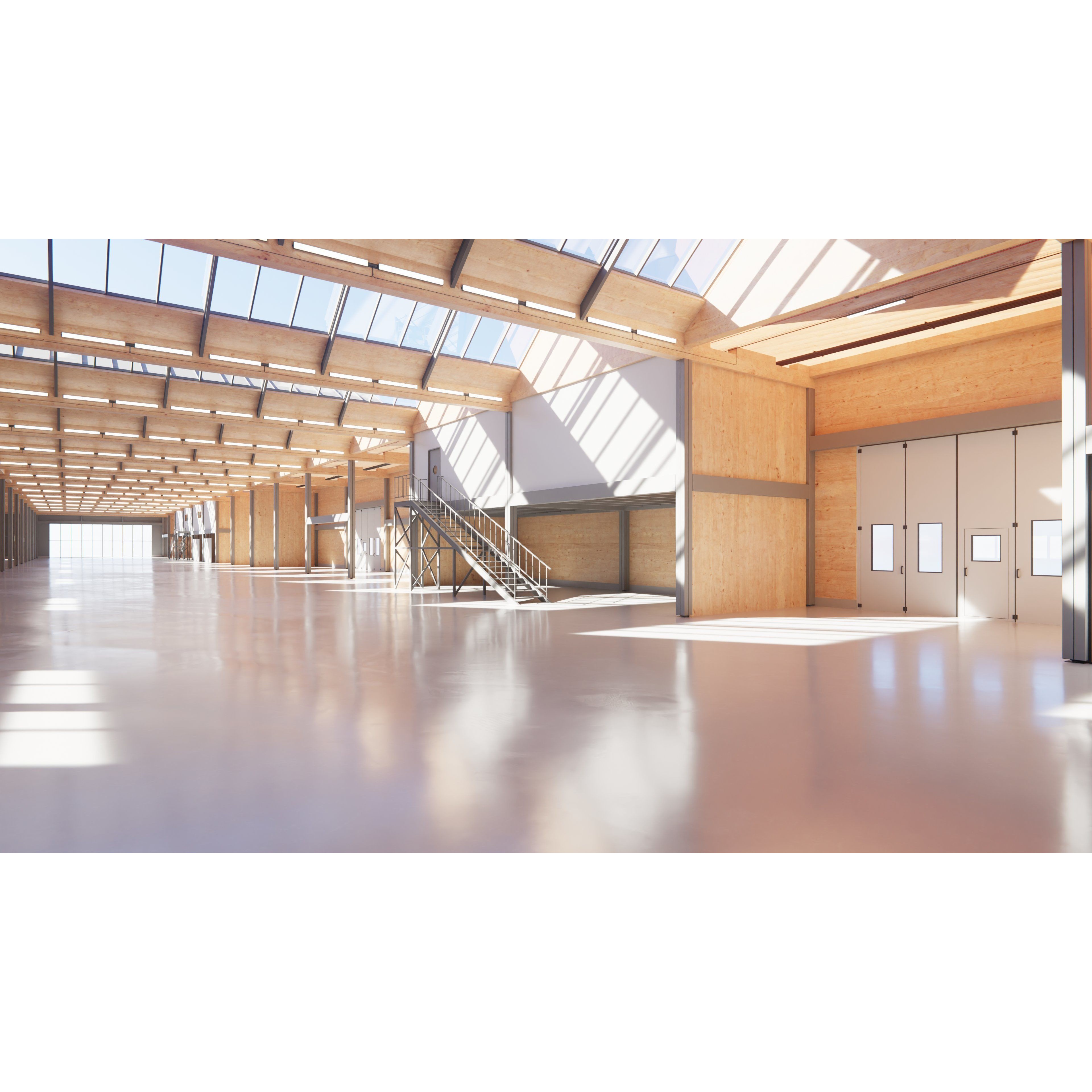 Industrial Warehouse Interior - Low-Poly Game-Ready 3D Model - View 4