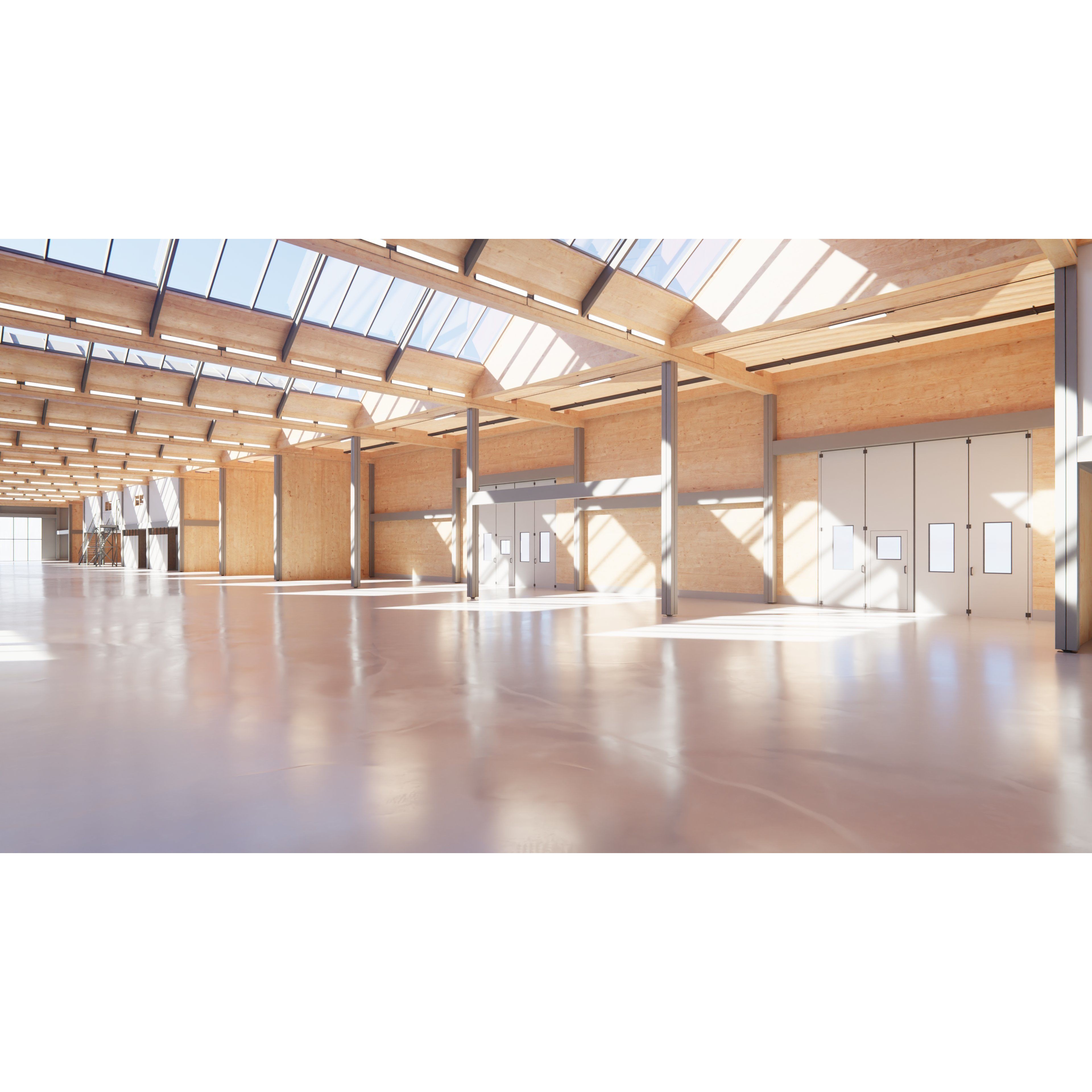 Industrial Warehouse Interior - Low-Poly Game-Ready 3D Model - View 6