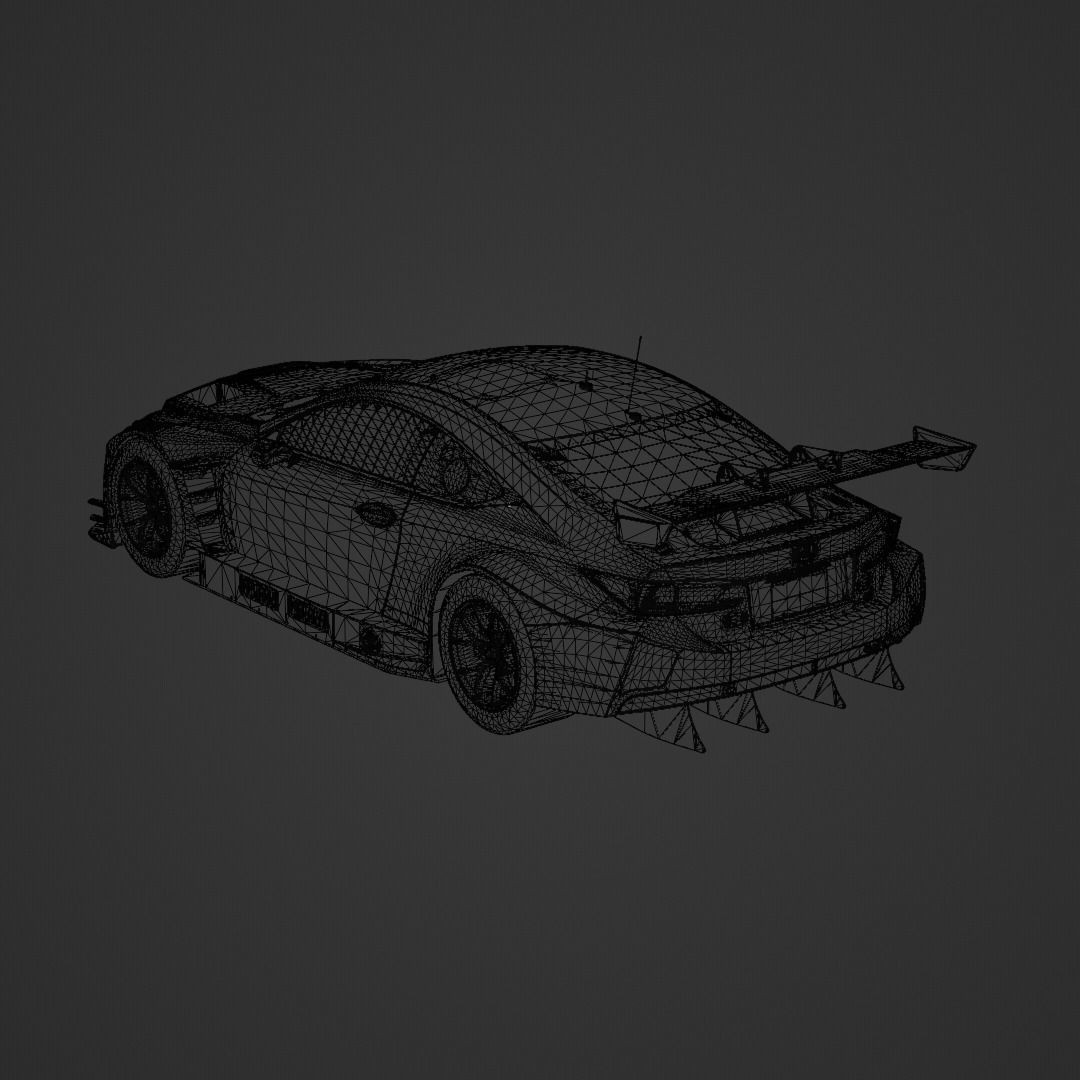 Lexus RC F GT3 2016 3D Model – Low Poly Racing Car, FBX & OBJ