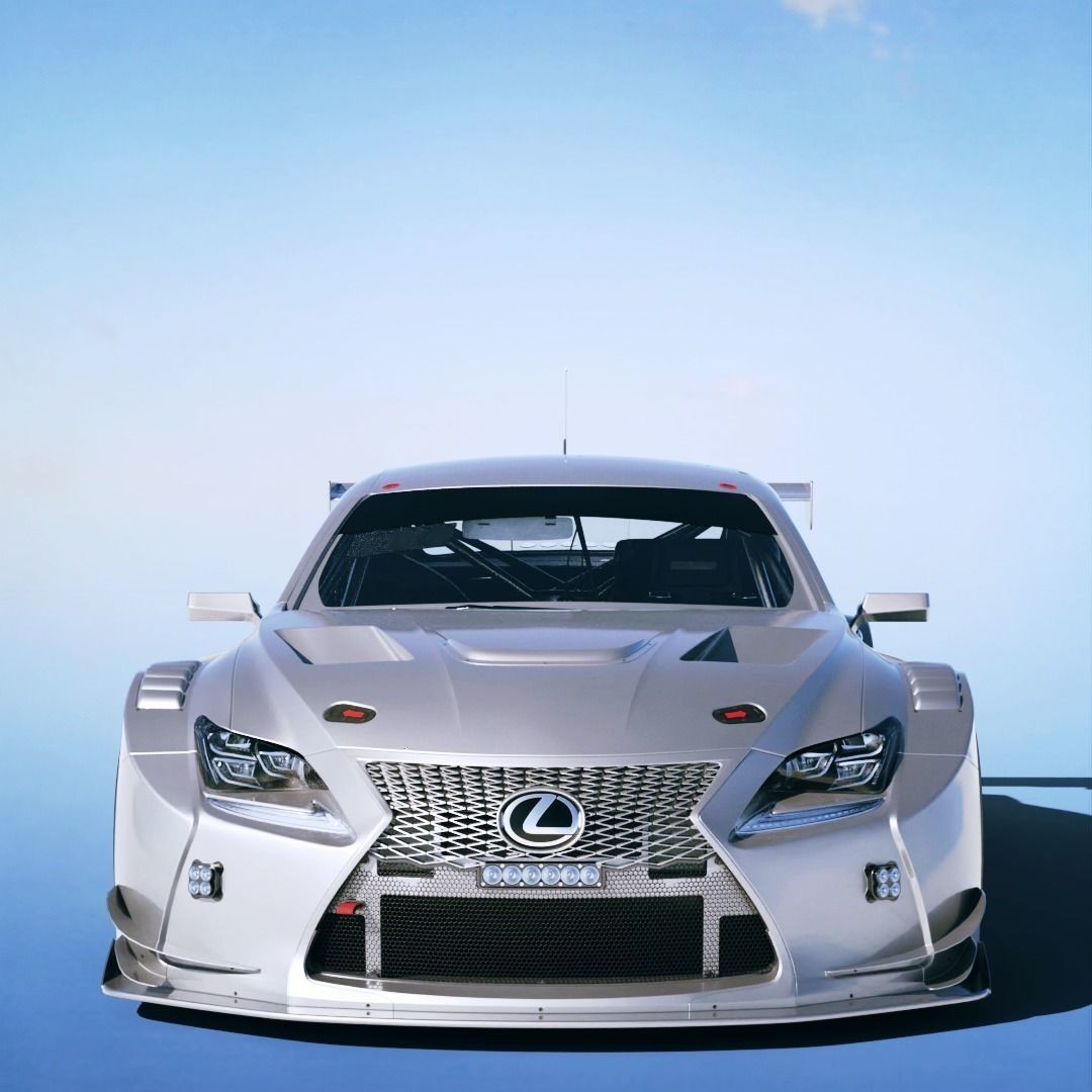 Lexus RC F GT3 2016 3D Model – Low Poly Racing Car, FBX & OBJ - View 6