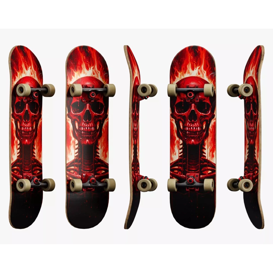 Y2K Skateboard 3D Model – Low Poly PBR Game Asset, FBX, OBJ - View 17