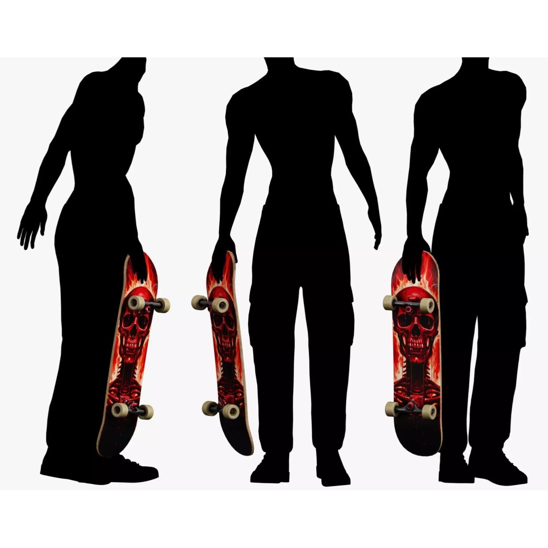 Y2K Skateboard 3D Model – Low Poly PBR Game Asset, FBX, OBJ - View 28