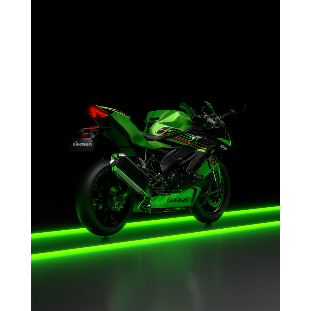 Kawasaki Ninja ZX 25 400 RR 3D Model – High Poly Motorcycle Asset, FBX - View 14