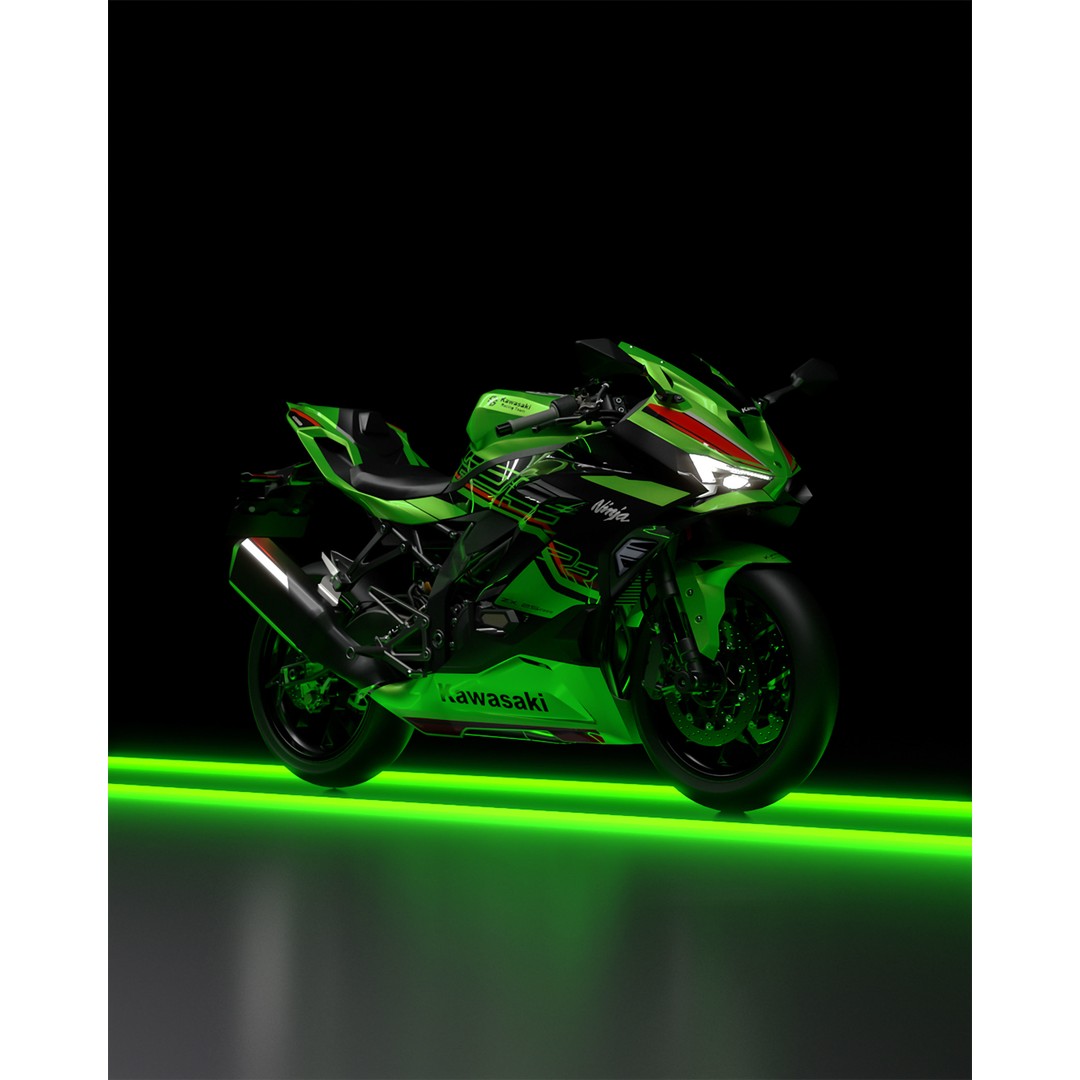 Kawasaki Ninja ZX 25 400 RR 3D Model – High Poly Motorcycle Asset, FBX - View 16