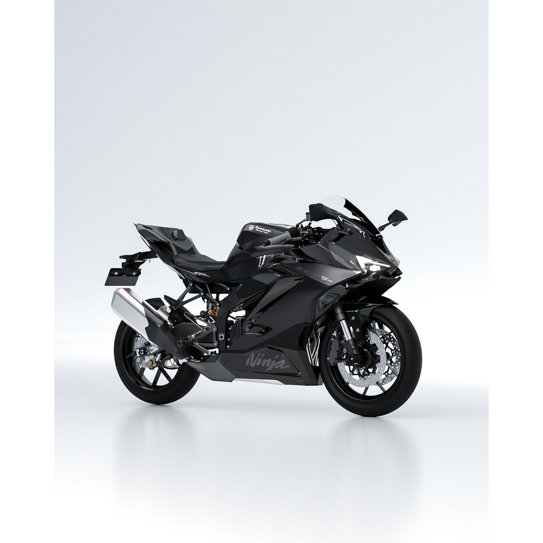 Kawasaki Ninja ZX 25 400 RR 3D Model – High Poly Motorcycle Asset, FBX - View 18
