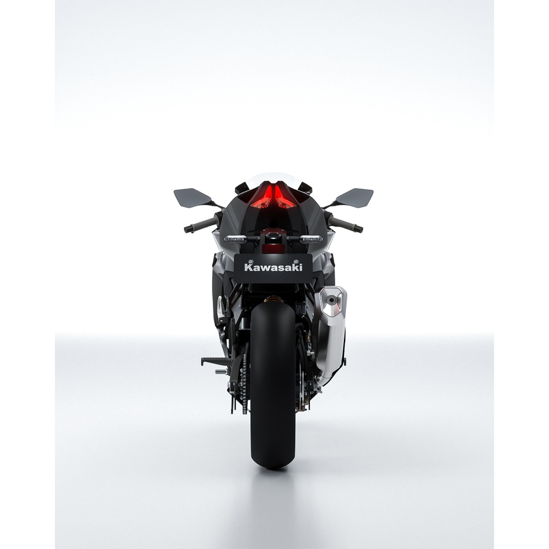 Kawasaki Ninja ZX 25 400 RR 3D Model – High Poly Motorcycle Asset, FBX - View 20