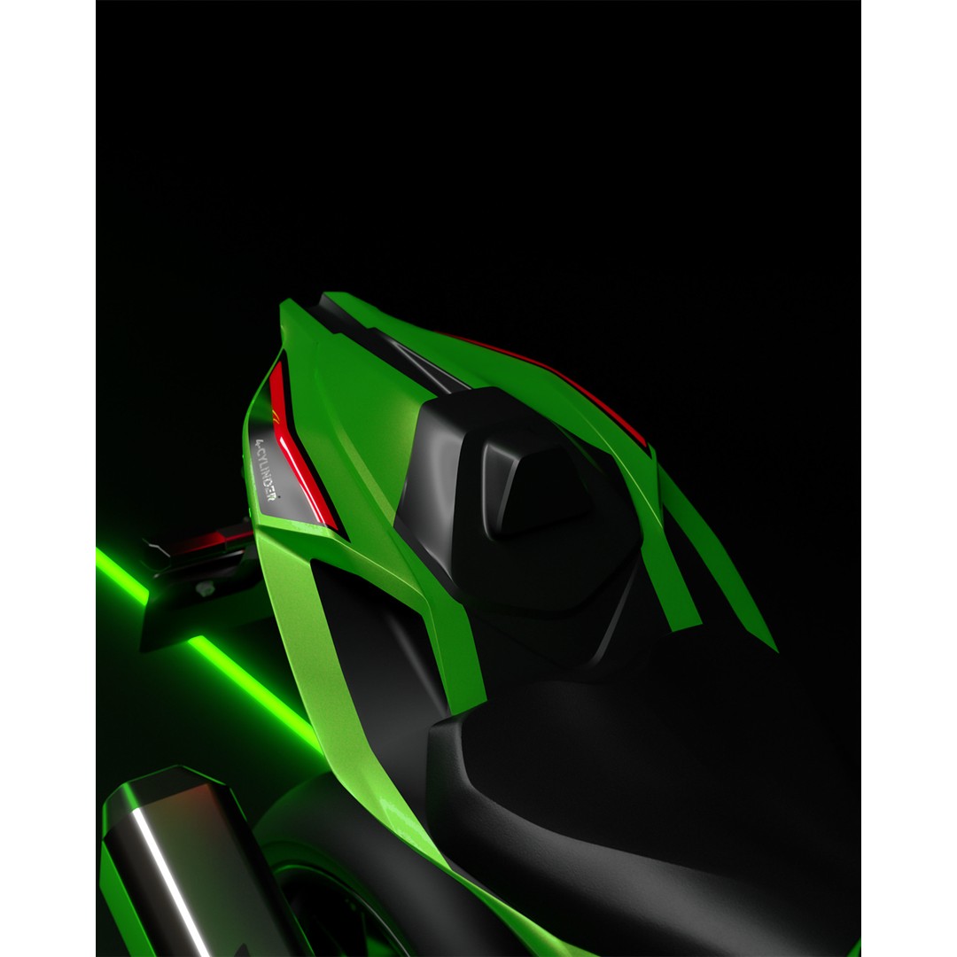 Kawasaki Ninja ZX 25 400 RR 3D Model – High Poly Motorcycle Asset, FBX - View 3