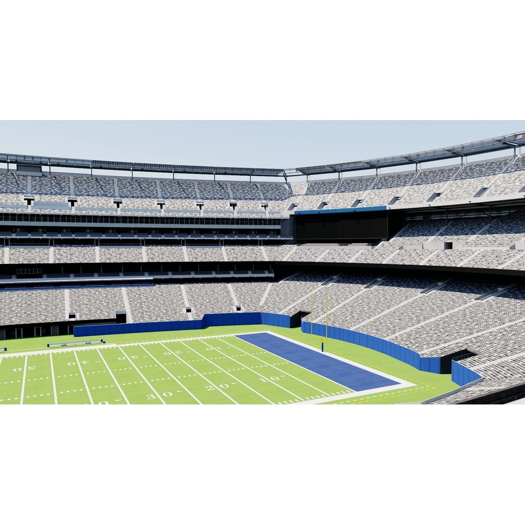 MetLife Stadium 3D Model – High Poly Sports Arena, FBX, OBJ, PBR - View 10