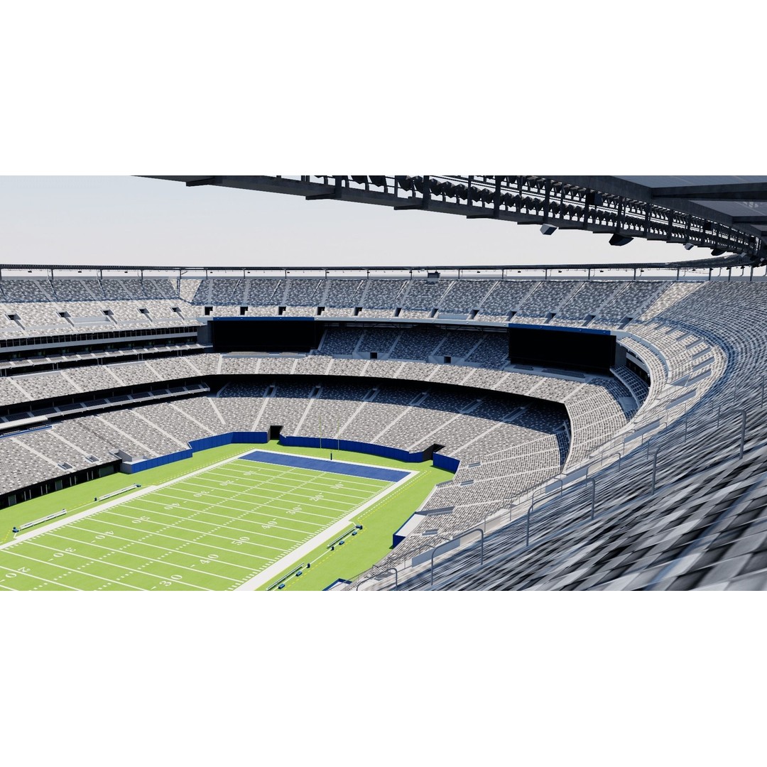 MetLife Stadium 3D Model – High Poly Sports Arena, FBX, OBJ, PBR - View 12