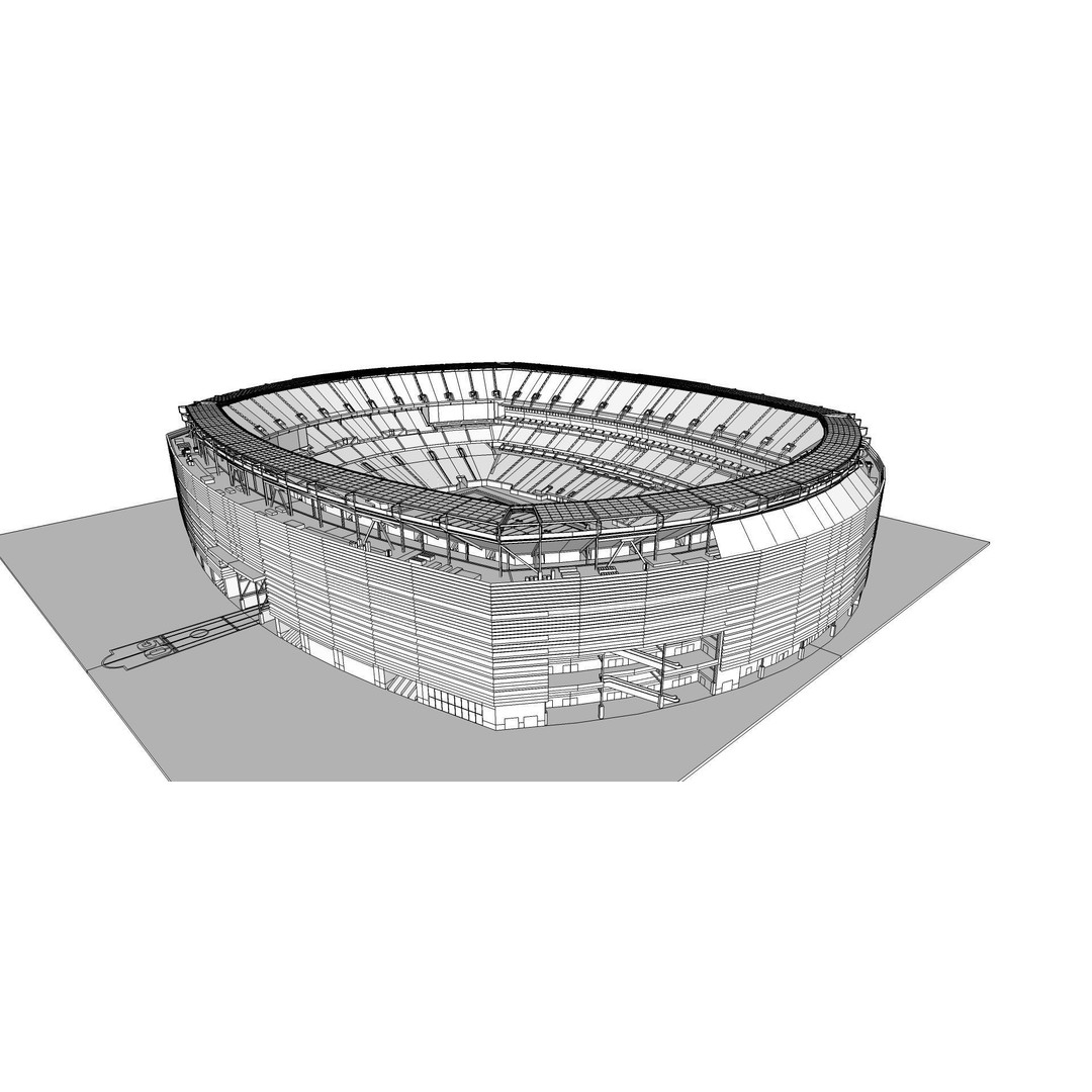 MetLife Stadium 3D Model – High Poly Sports Arena, FBX, OBJ, PBR - View 13