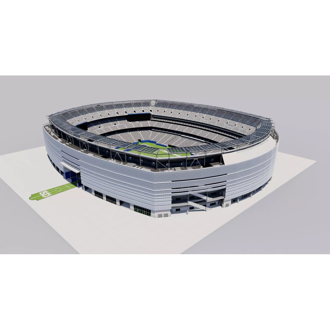 MetLife Stadium 3D Model – High Poly Sports Arena, FBX, OBJ, PBR - View 2