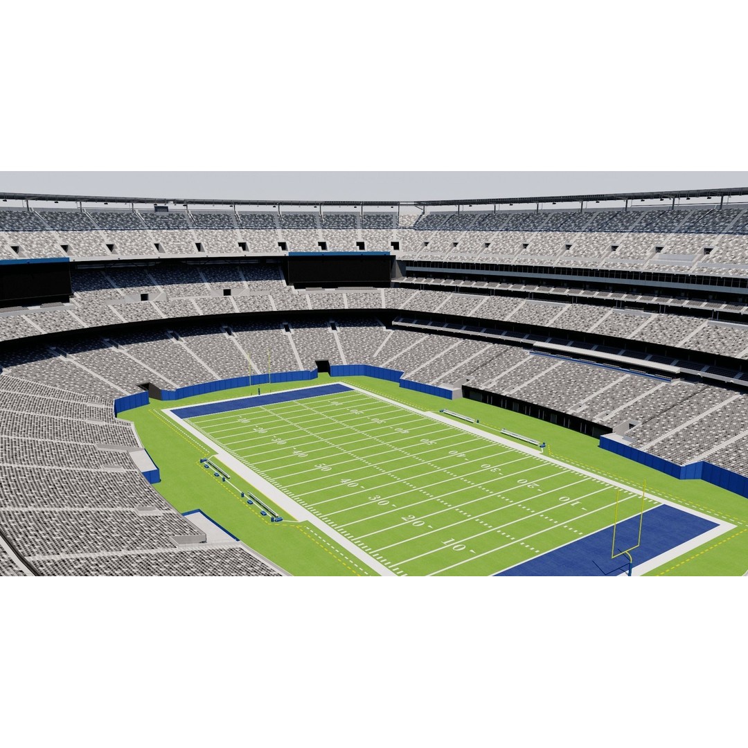 MetLife Stadium 3D Model – High Poly Sports Arena, FBX, OBJ, PBR - View 5