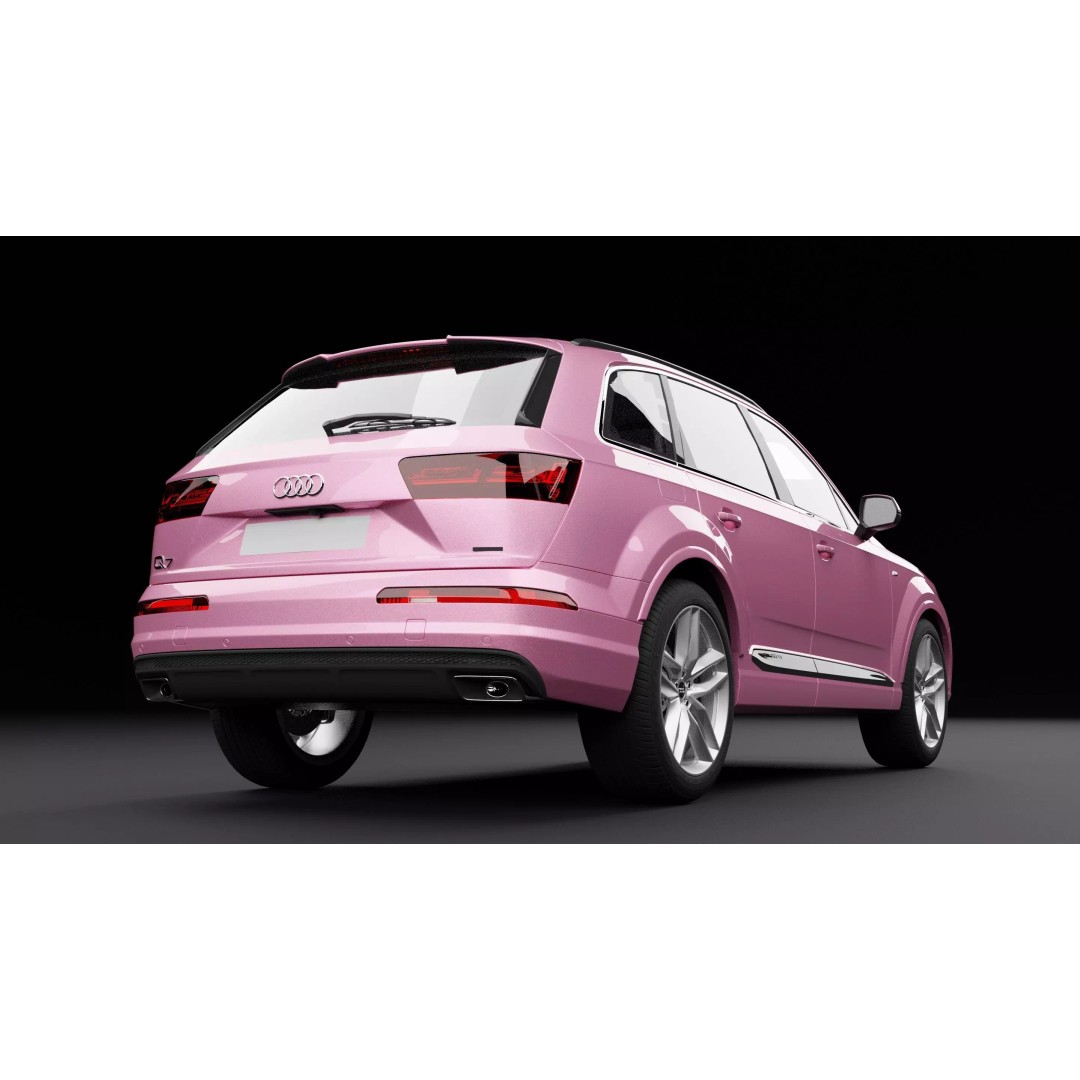 Audi Q7 TFSI e Pink 3D Model – Rigged Game-Ready Asset, FBX, OBJ - View 10