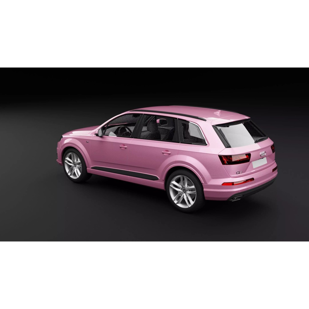 Audi Q7 TFSI e Pink 3D Model – Rigged Game-Ready Asset, FBX, OBJ - View 11