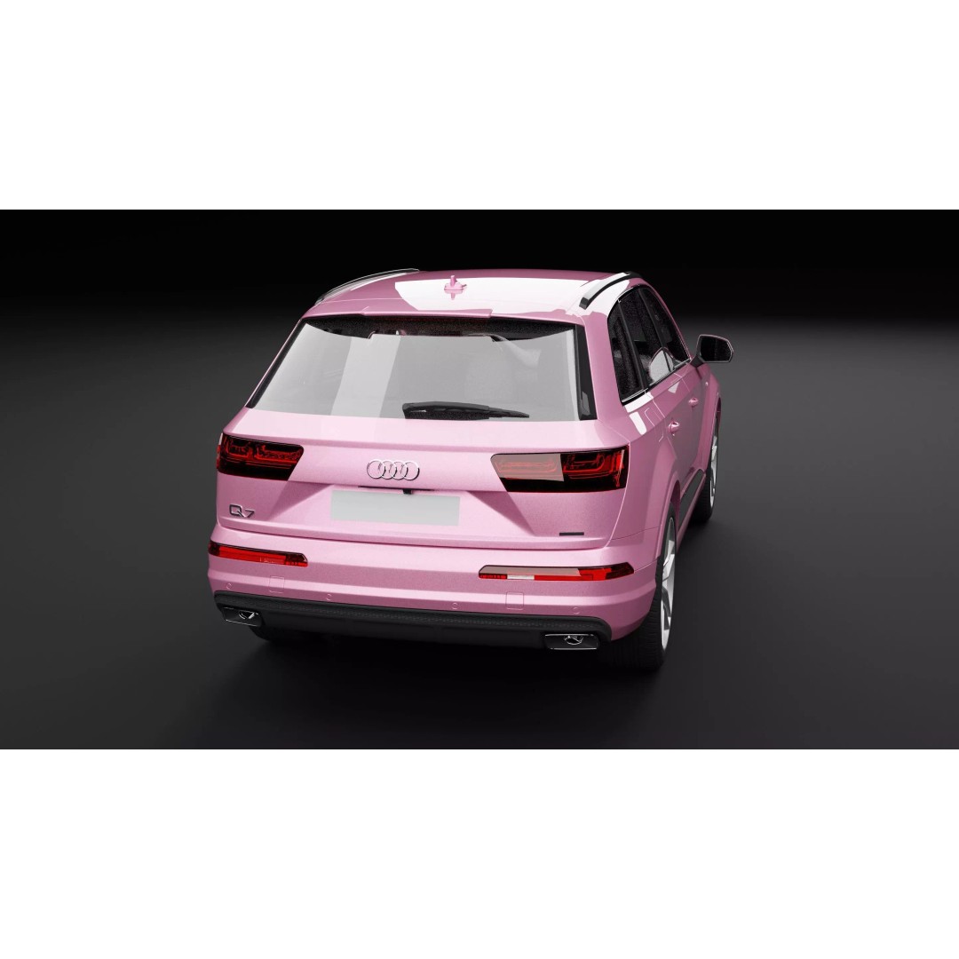 Audi Q7 TFSI e Pink 3D Model – Rigged Game-Ready Asset, FBX, OBJ - View 12