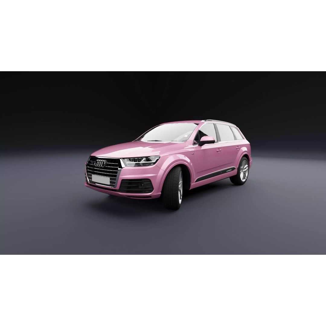 Audi Q7 TFSI e Pink 3D Model – Rigged Game-Ready Asset, FBX, OBJ - View 2