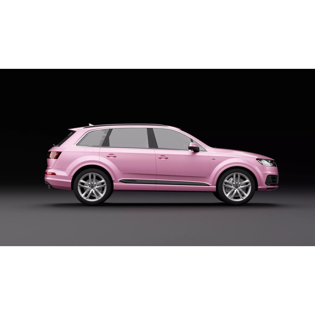 Audi Q7 TFSI e Pink 3D Model – Rigged Game-Ready Asset, FBX, OBJ - View 4