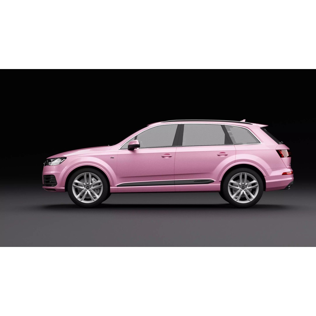 Audi Q7 TFSI e Pink 3D Model – Rigged Game-Ready Asset, FBX, OBJ - View 5