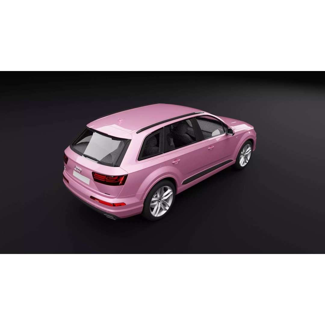Audi Q7 TFSI e Pink 3D Model – Rigged Game-Ready Asset, FBX, OBJ - View 7