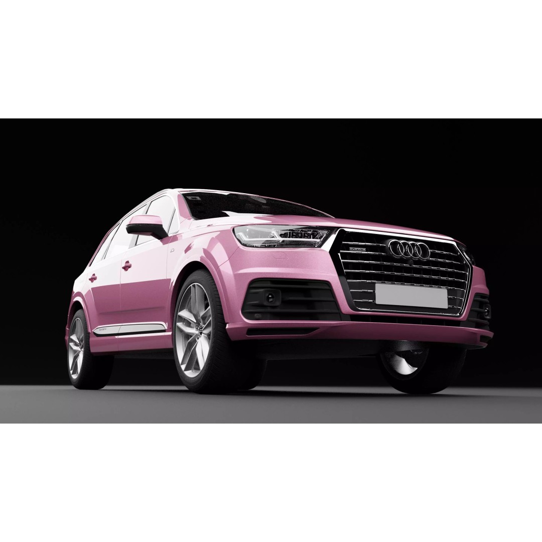 Audi Q7 TFSI e Pink 3D Model – Rigged Game-Ready Asset, FBX, OBJ - View 8