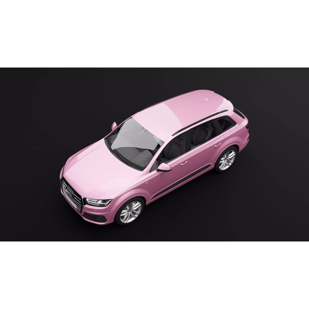 Audi Q7 TFSI e Pink 3D Model – Rigged Game-Ready Asset, FBX, OBJ - View 9