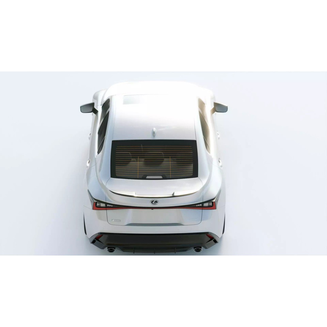 Lexus IS F Sport 2021 3D Model – High Poly Vehicle with Textures, FBX - View 11