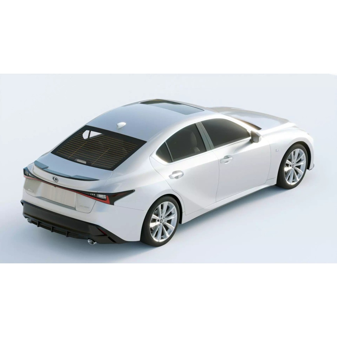 Lexus IS F Sport 2021 3D Model – High Poly Vehicle with Textures, FBX - View 12