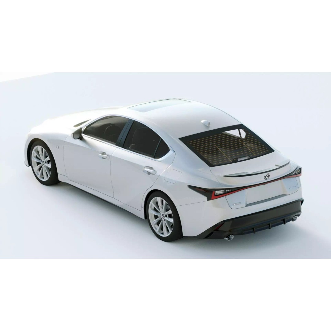 Lexus IS F Sport 2021 3D Model – High Poly Vehicle with Textures, FBX - View 13
