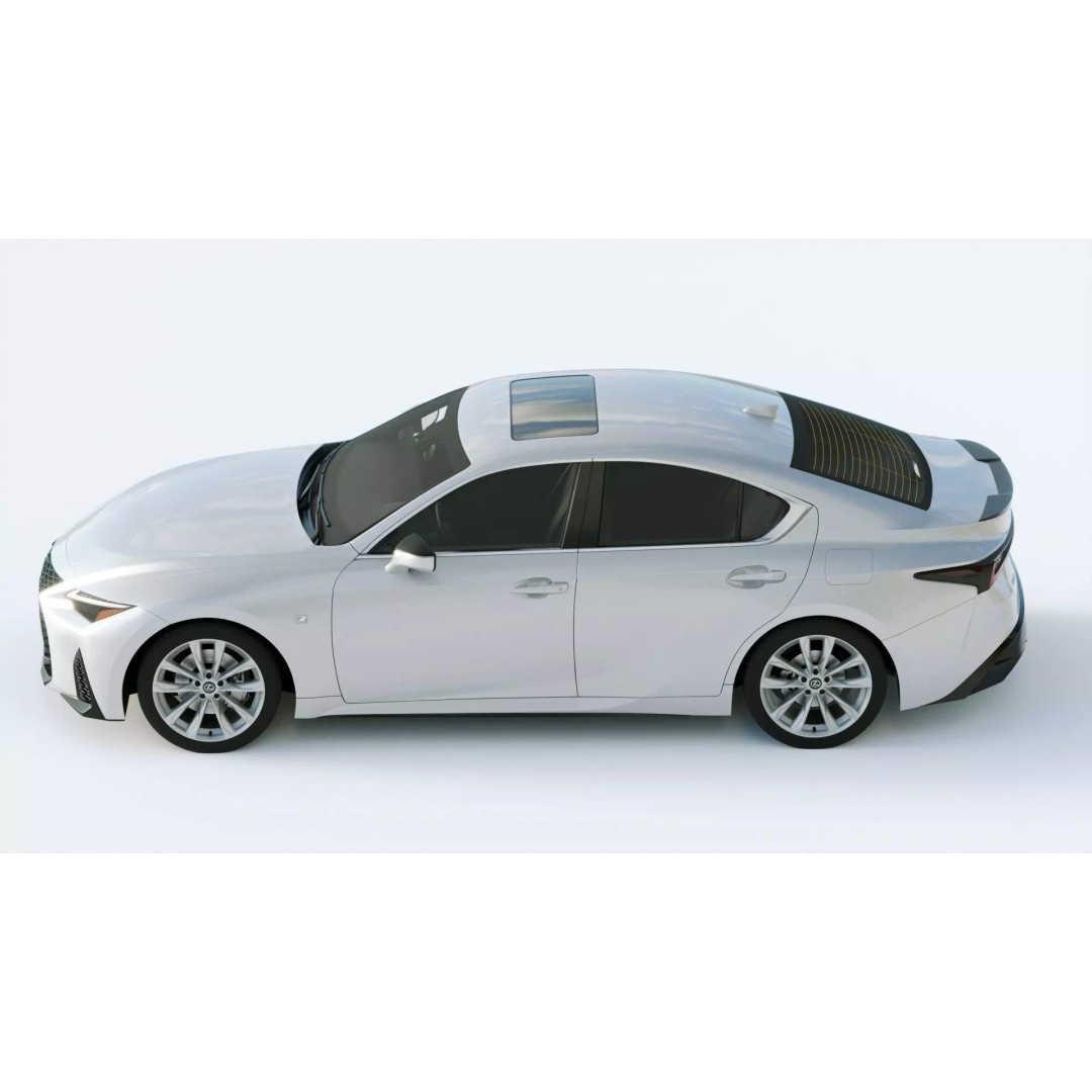 Lexus IS F Sport 2021 3D Model – High Poly Vehicle with Textures, FBX - View 5