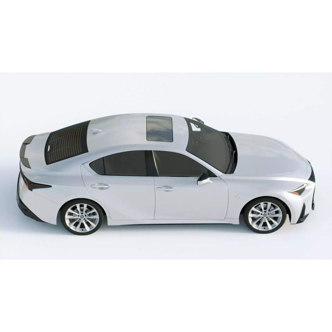 Lexus IS F Sport 2021 3D Model – High Poly Vehicle with Textures, FBX - View 7