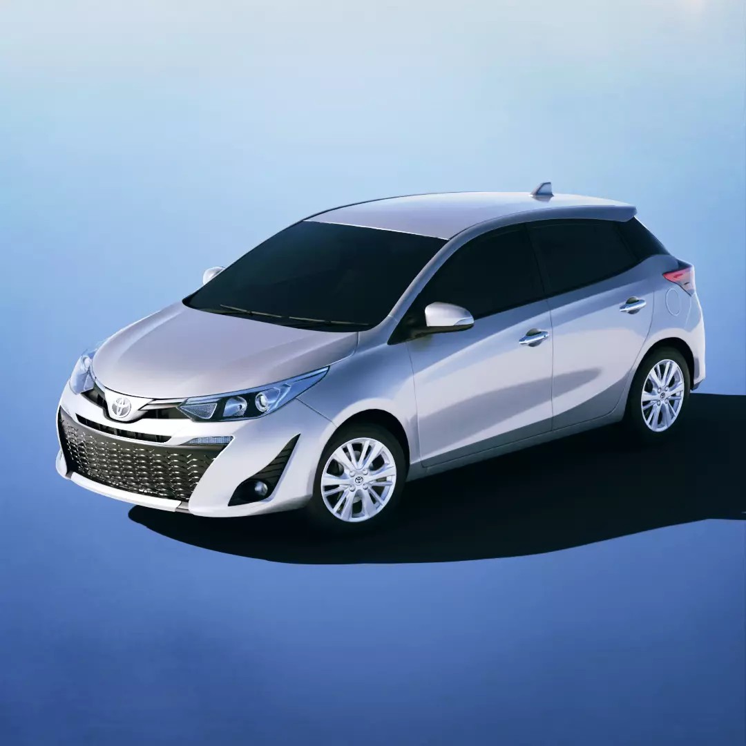 Toyota Yaris Hatch SE Plus 2018 3D Model – Low Poly Game Asset, FBX - View 2
