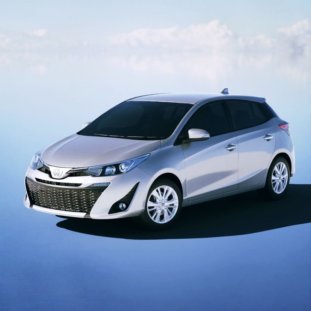 Toyota Yaris Hatch SE Plus 2018 3D Model – Low Poly Game Asset, FBX - View 5